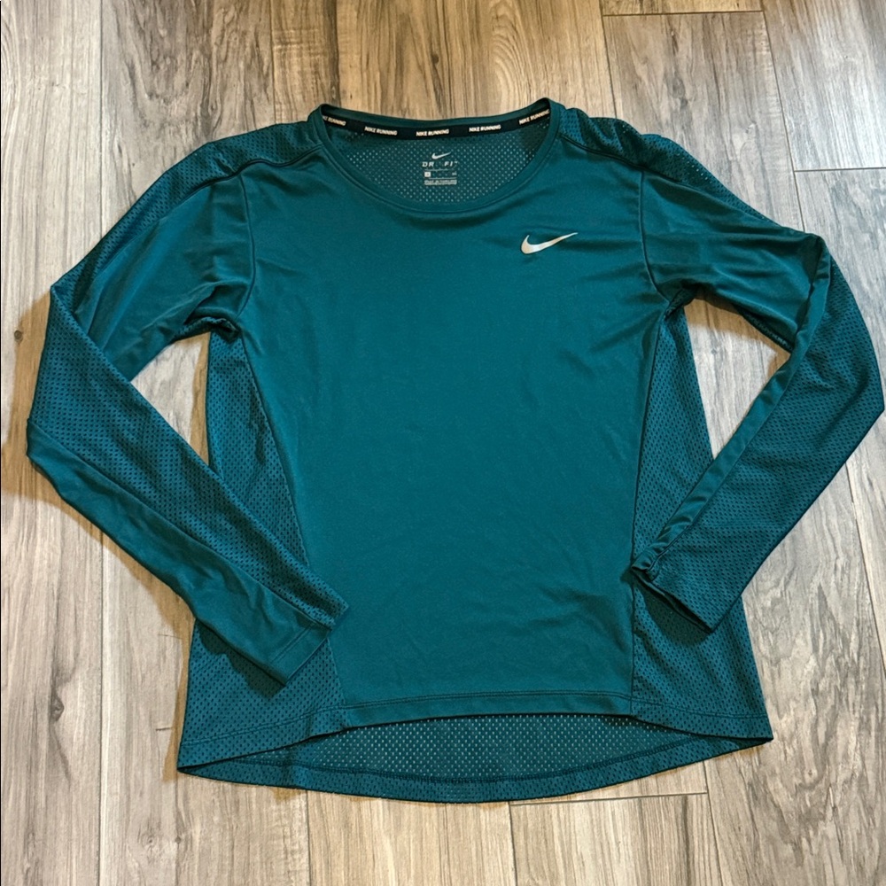 Nike Teal Long Sleeve Performance Shirt